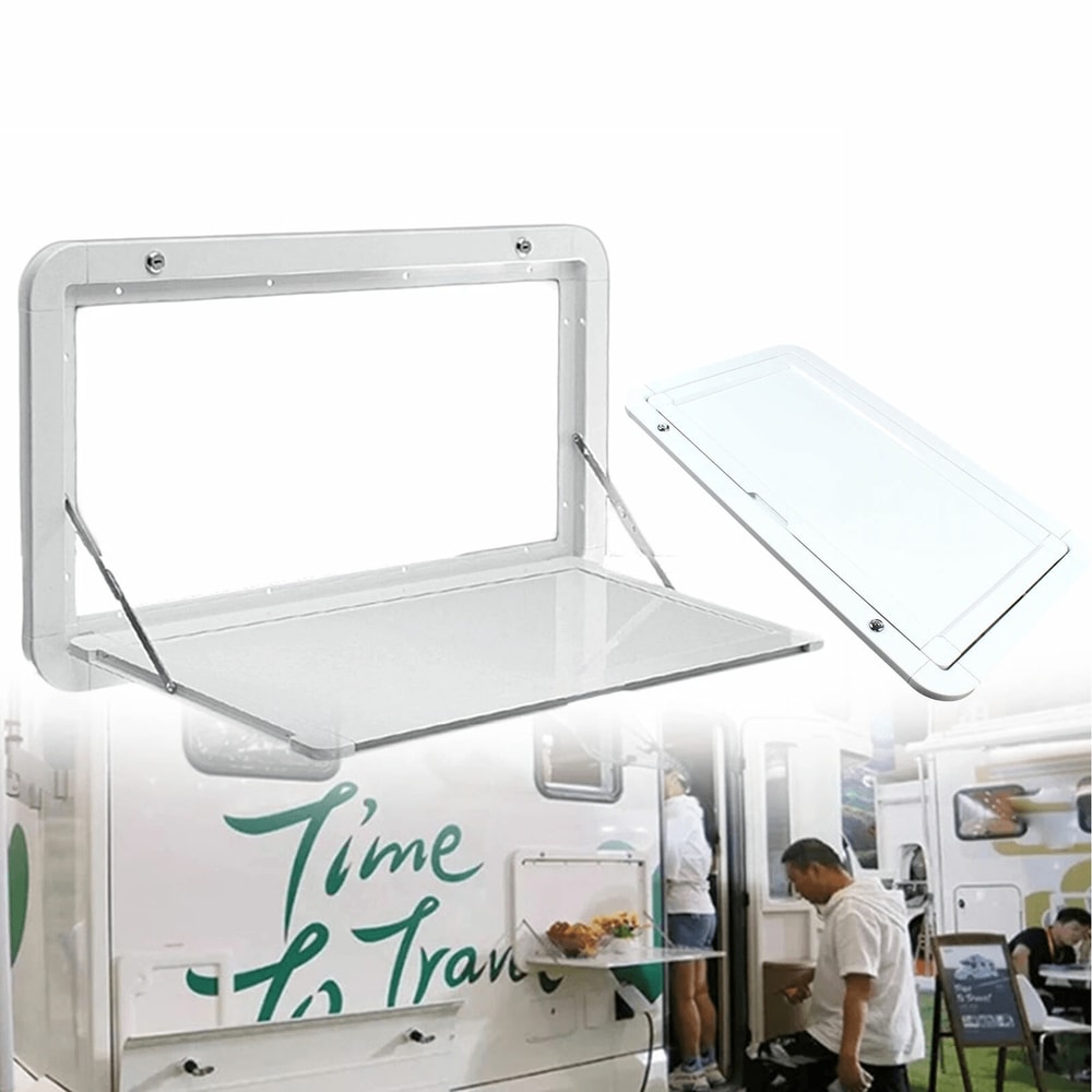 RV Folding Table Wall Mounted Aluminum Caravan Picnic Table 6