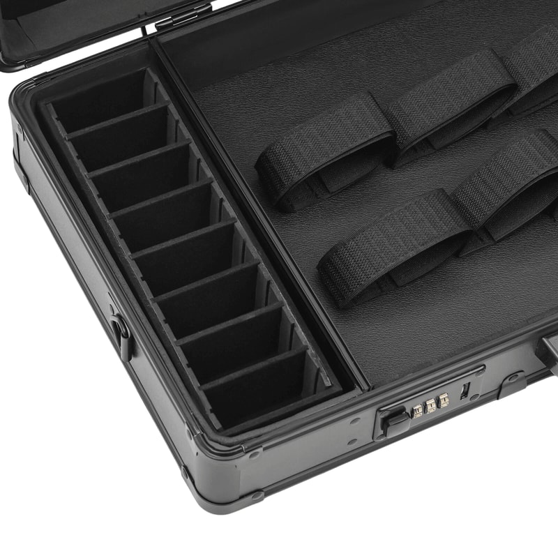 Professional Barber Carrying Case For Clippers Trimmers Scissors And Combs 5