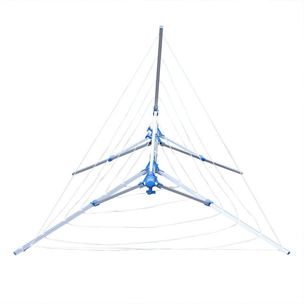 Heavy Duty Outdoor Rotary Clothesline Folding Clothes Drying Rack Arm Umbrella Design 6