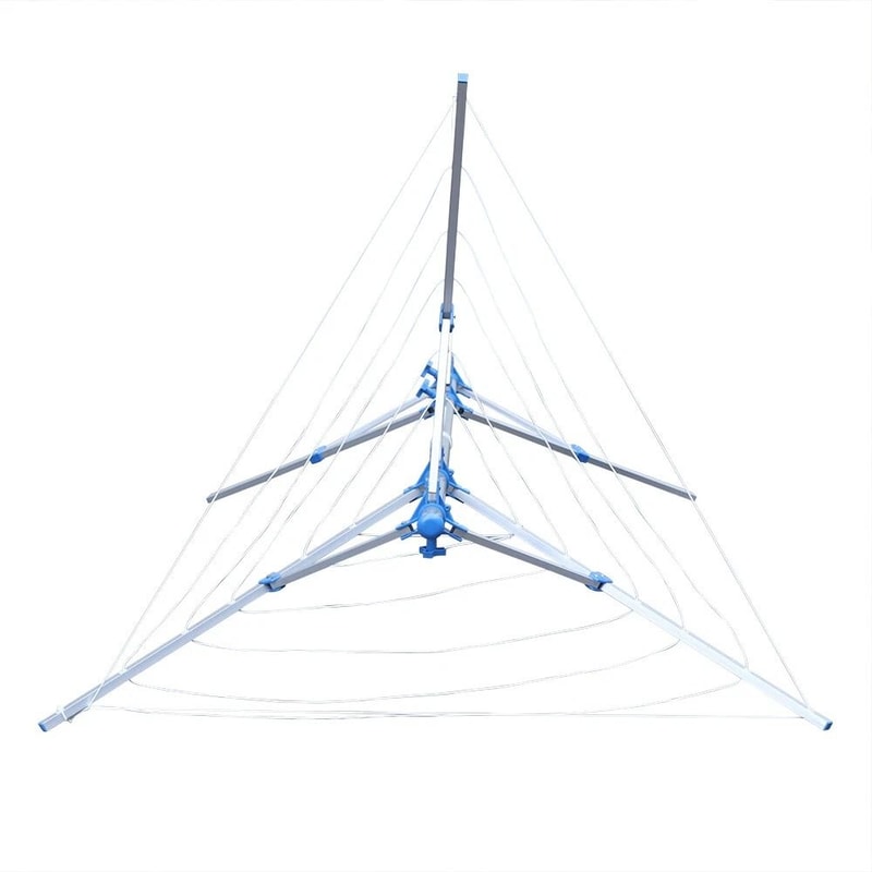 Heavy Duty Outdoor Rotary Clothesline Folding Clothes Drying Rack Arm Umbrella Design 6