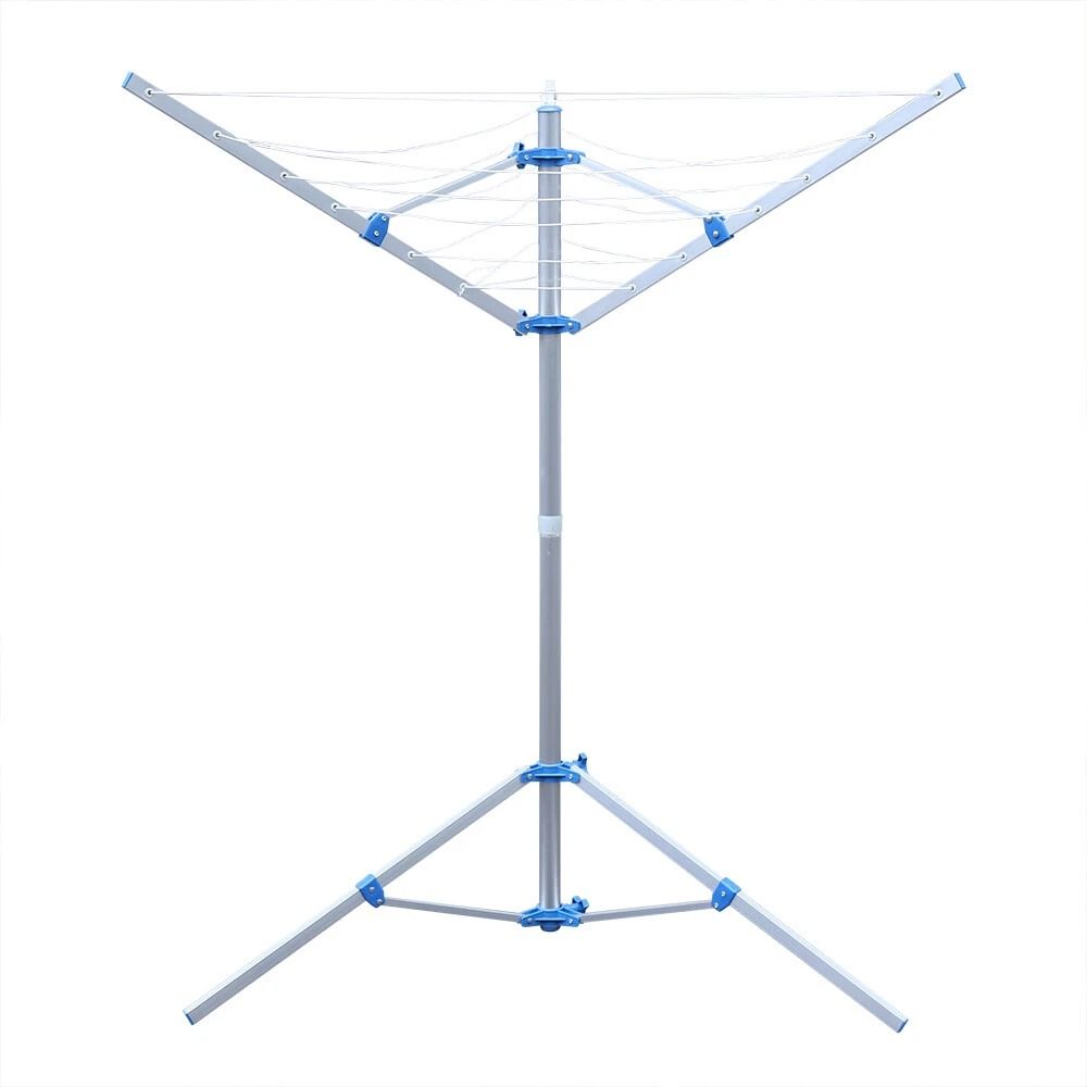 Heavy Duty Outdoor Rotary Clothesline Folding Clothes Drying Rack Arm Umbrella Design 8