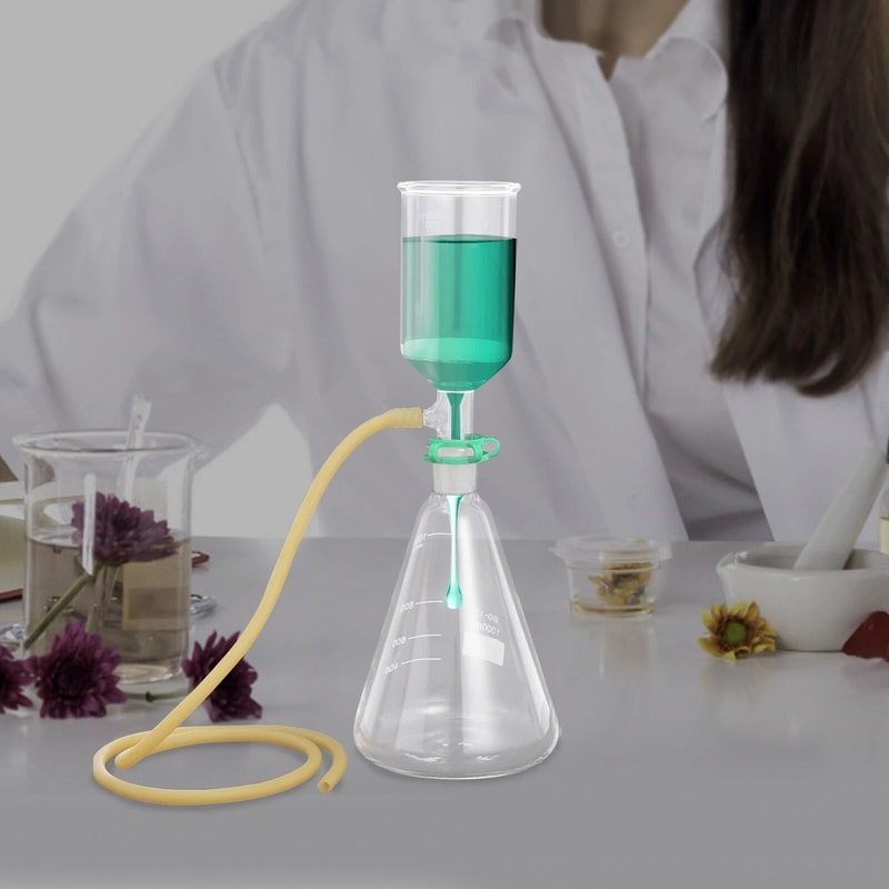 Premium Buchner Funnel Kit With Flask Clamp Borosilicate Lab Filtration Flask Set 1