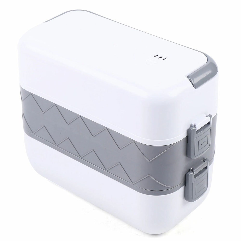 Premium Portable Heated Lunch Box Layer Electric Food Warmer For Work Travel 17