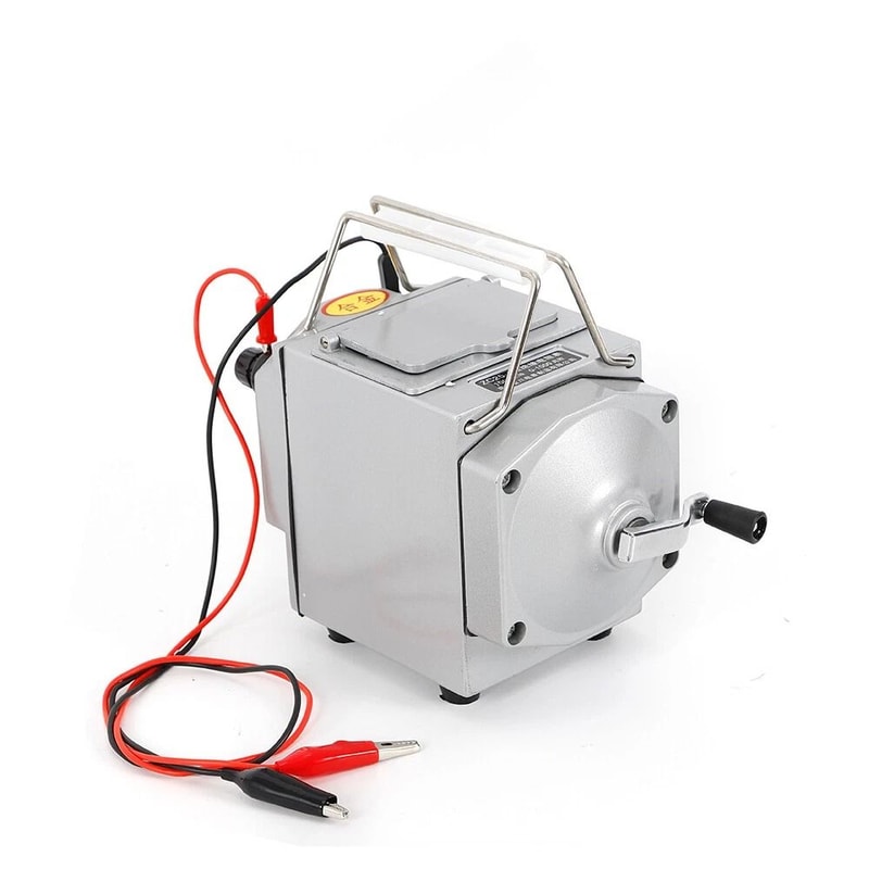 Portable Insulation Resistance Tester Megohmmeter Hand Crank Megger Accurate High Resistance Meter 10