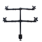 Premium Screen Quad Monitor Stand Heavy Duty Multi Monitor Mount For Gaming Professional Desks 0