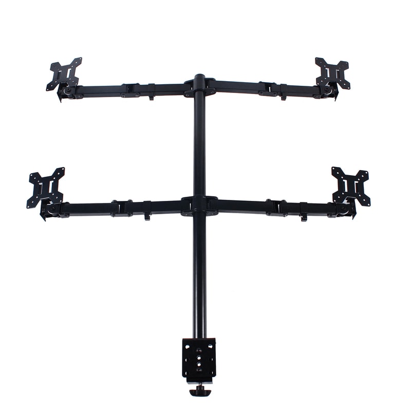 Premium Screen Quad Monitor Stand Heavy Duty Multi Monitor Mount For Gaming Professional Desks 0