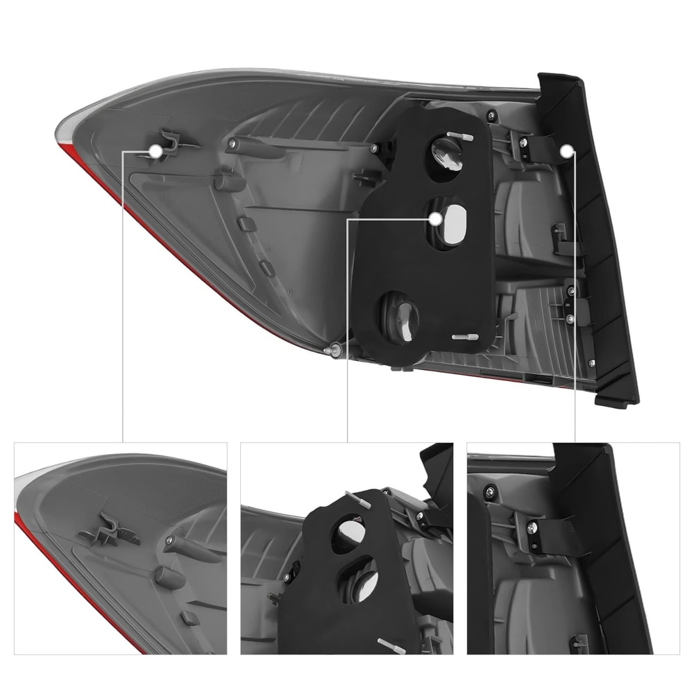 Toyota Highlander Sport Right Tail Light Assembly Rear Lamp Replacement 11