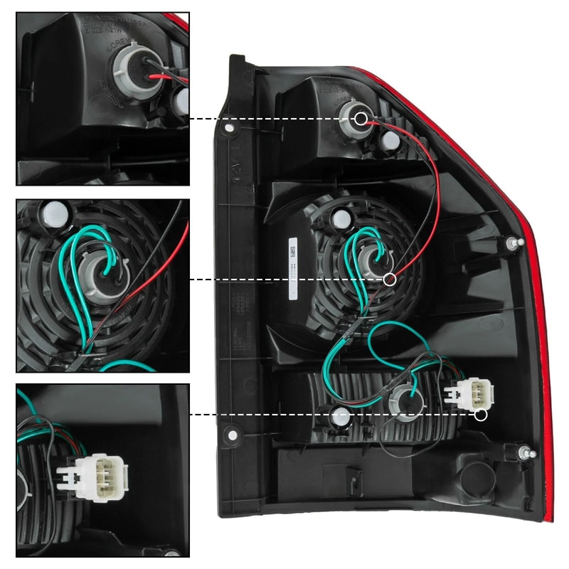 Left Tail Light Assembly For Mitsubishi Montero Pajero Shogun Durable Rear Lamp Replacement 3