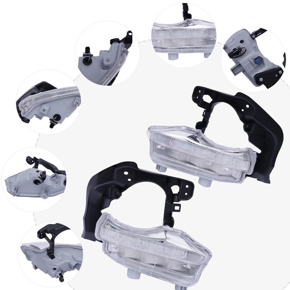 Premium LED DRL Daytime Running Lights For Toyota Highlander Front Bumper Replacement 2