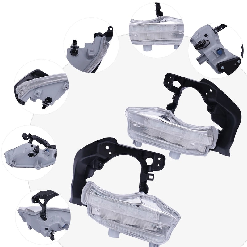 Premium LED DRL Daytime Running Lights For Toyota Highlander Front Bumper Replacement 2