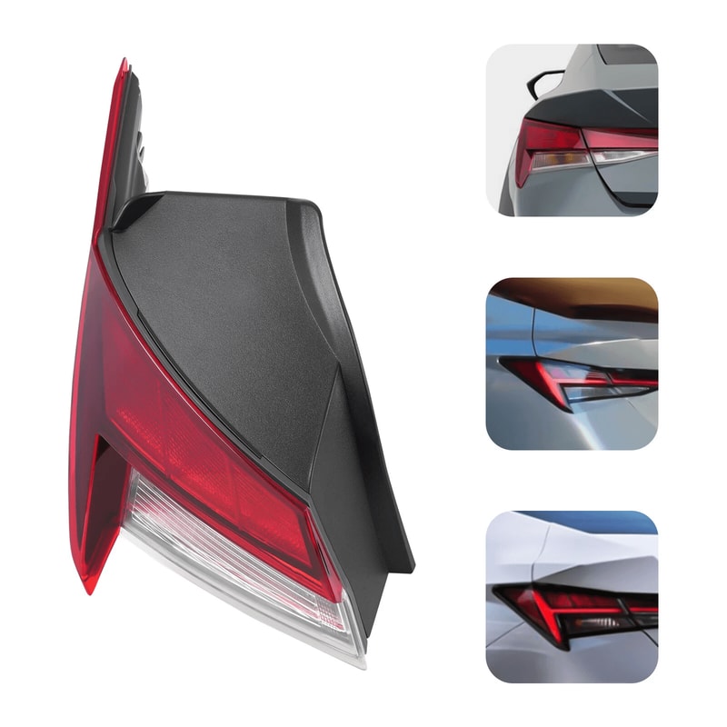Premium Left Rear Tail Light Assembly For Hyundai Elantra Driver Side Brake Light 13