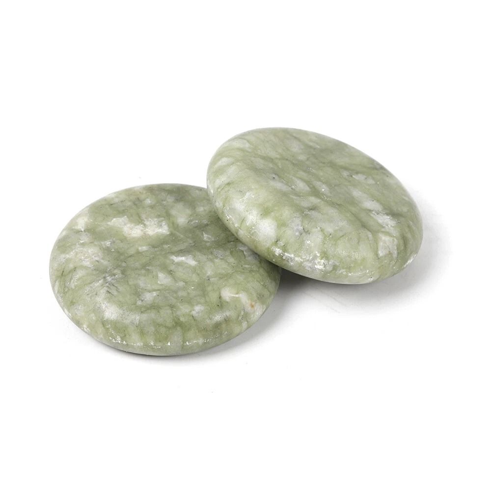Natural Jade Hot Massage Stones Spa Kit With Heated Warmer 9