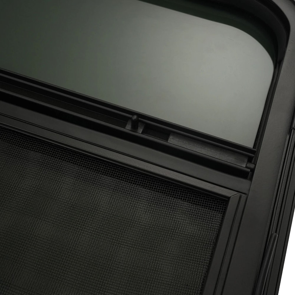 Universal Vertical RV Sliding Window Camper Trailer Window Black Tinted Tempered Glass 10
