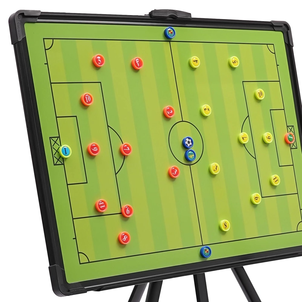 Professional Magnetic Soccer Tactics Board With Stand Portable Coaching Display 11