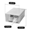 Large Plastic Shoe Storage Boxes Stackable Clear Organizer 6