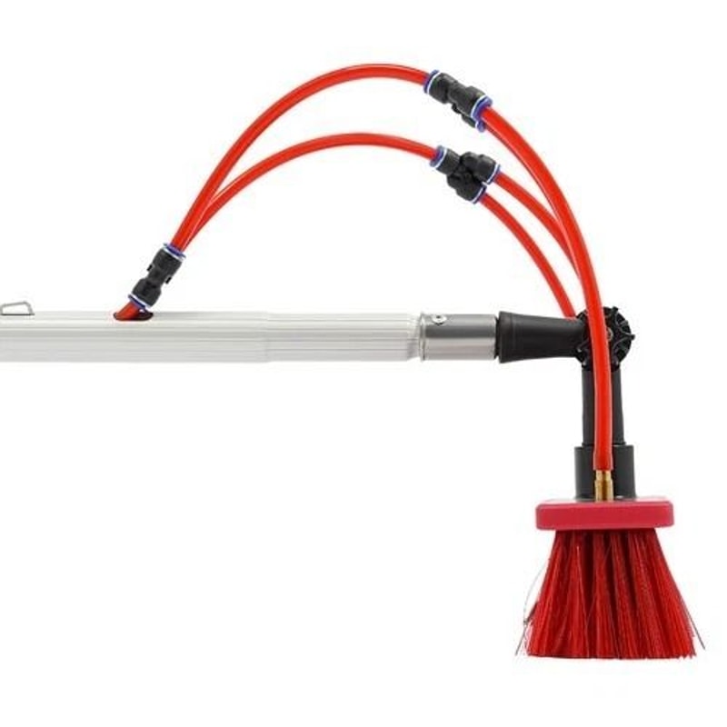 Premium Solar Panel Cleaning Brush Adjustable Pole Cleaning Kit For Outdoor Panels 12