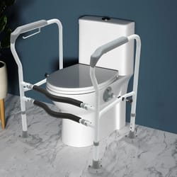 premium toilet safety rails & handrails for elderly bathroom support