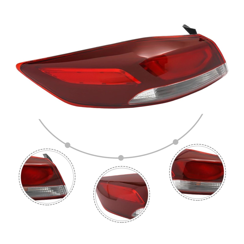 Premium Left Driver Side Tail Light For Hyundai Elantra Direct Replacement Tail Light Rear Brake L 2