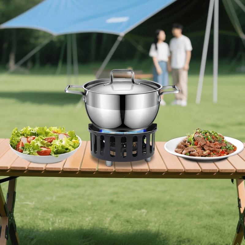 Ultra Powerful Portable Camping Stove With Adapters Outdoor Burner 3