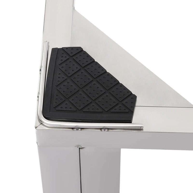 White Double Washing Machine Pedestal Stand Raiser With Non Slip Support 5