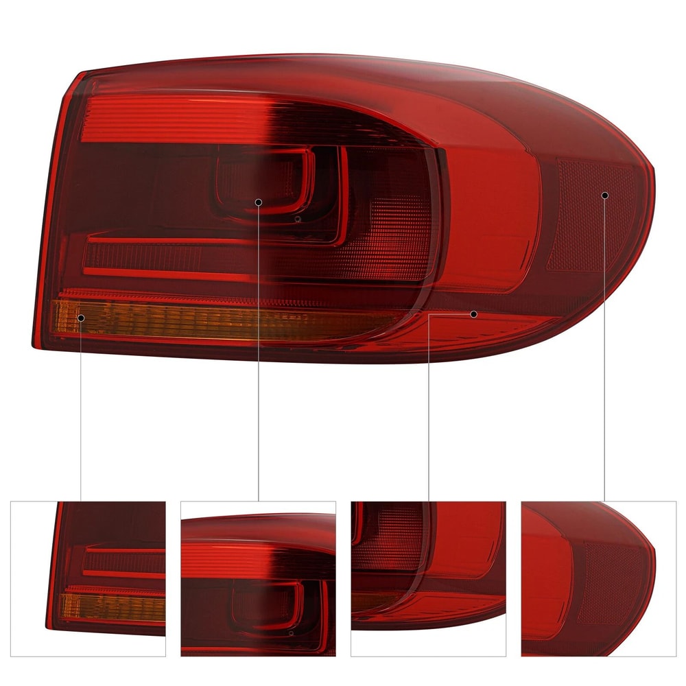 Right Side Outer Halogen Tail Light Assembly For Volkswagen Tiguan 5