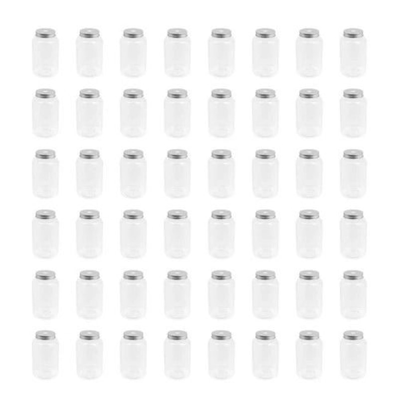 Milk Tea Bottles With Aluminum Caps Drink Containers Set 6