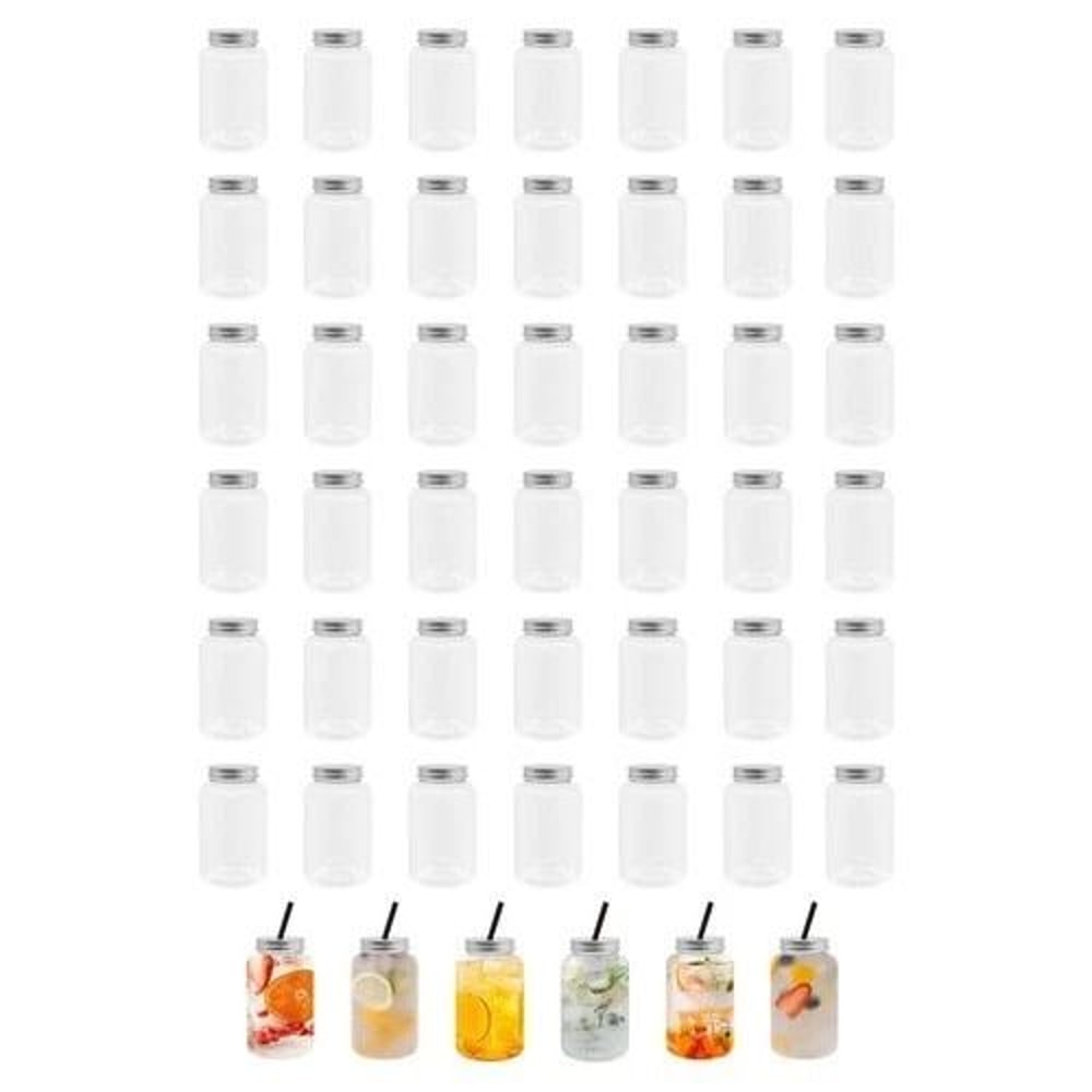Milk Tea Bottles With Aluminum Caps Drink Containers Set 7