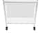 Premium Mobile Rolling Book Cart Office Storage Trolley Sturdy Mobile Shelving Cart 8
