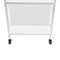 Premium Mobile Rolling Book Cart Office Storage Trolley Sturdy Mobile Shelving Cart 8