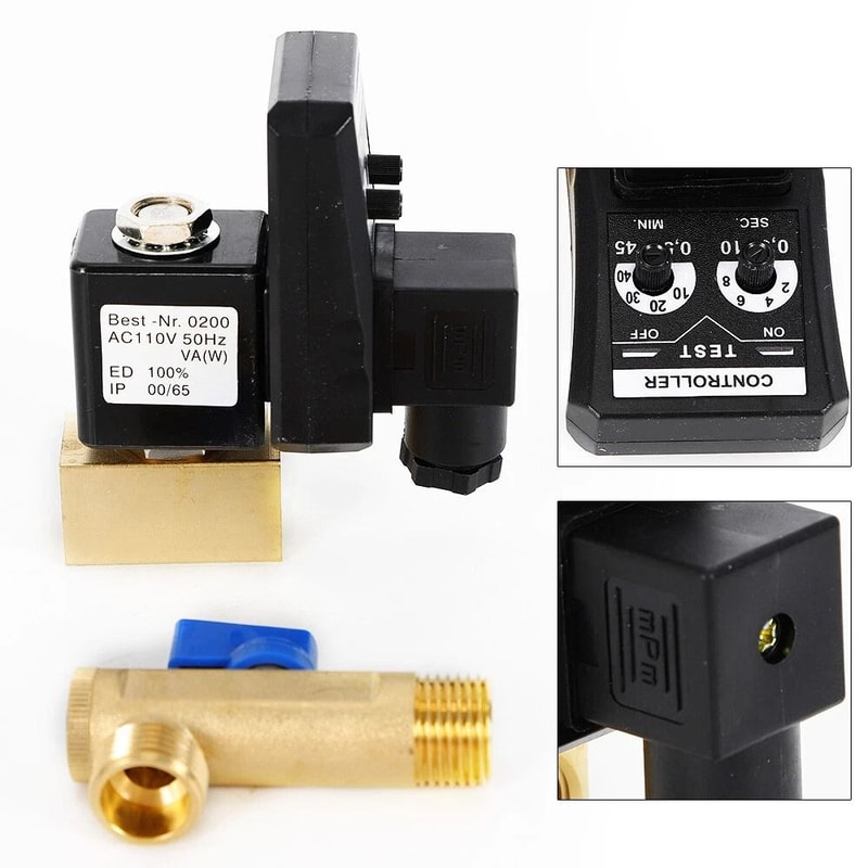 Premium Electronic Timed Drain Valve For Air Compressors Automatic Condensate Removal 1