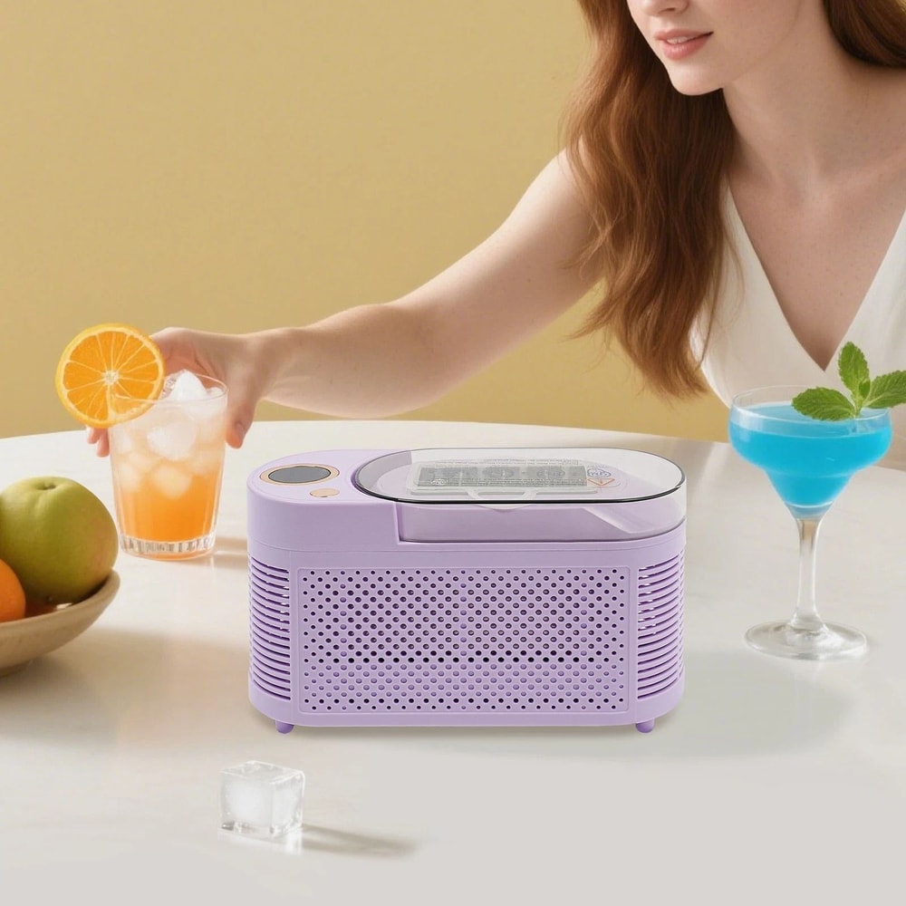 Portable Mini Countertop Ice Maker Compact Ice Machine For Home Car Travel 5