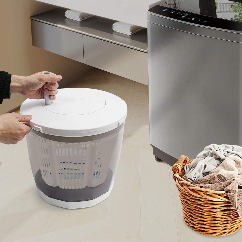 Compact Manual Mini Washer Spin Dryer Portable Washing Machine 0