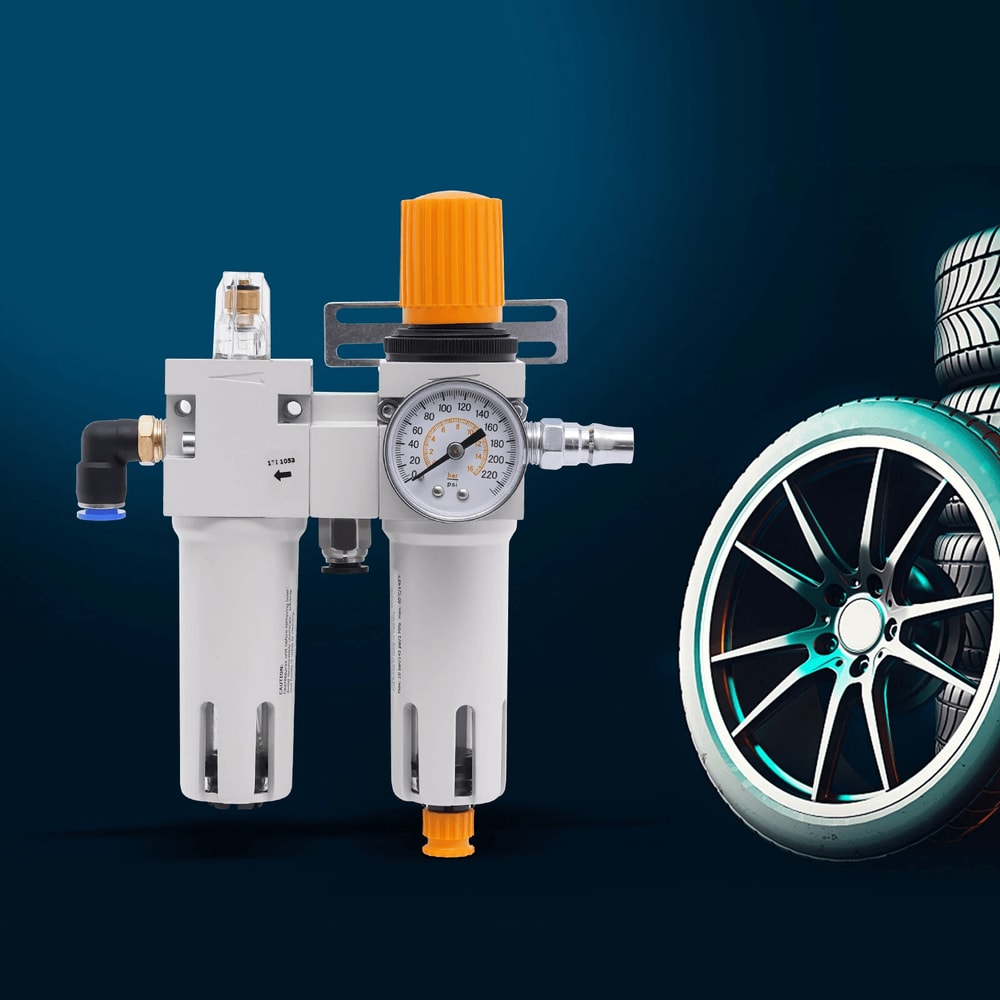Professional Pneumatic Tire Changer Air Regulator With Oil Water Separator Heavy Duty Part 3