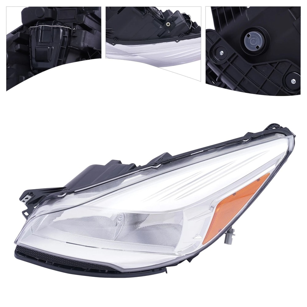 Premium Left Halogen Headlight Assembly For Ford Escape Direct Replacement 1