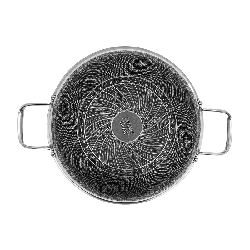 Premium Stainless Steel Frying Pan With Lid Durable Everyday Cooking Cookware 11