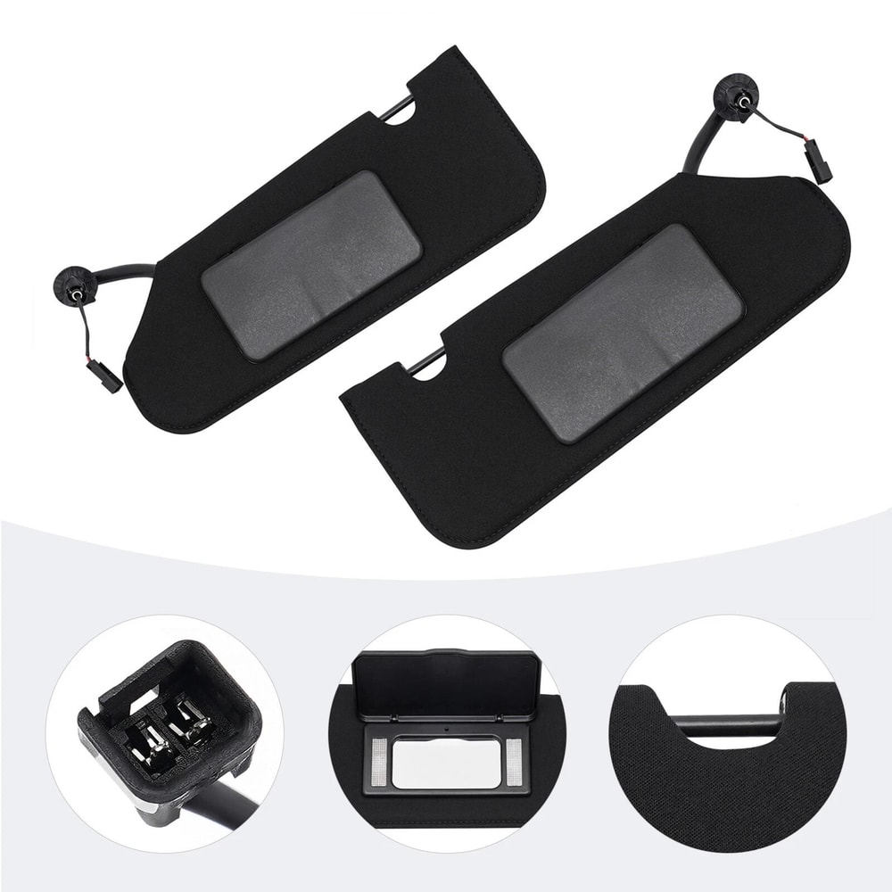 Premium Corvette Sun Visor Replacement With Integrated LED Sun Visor Lights 3