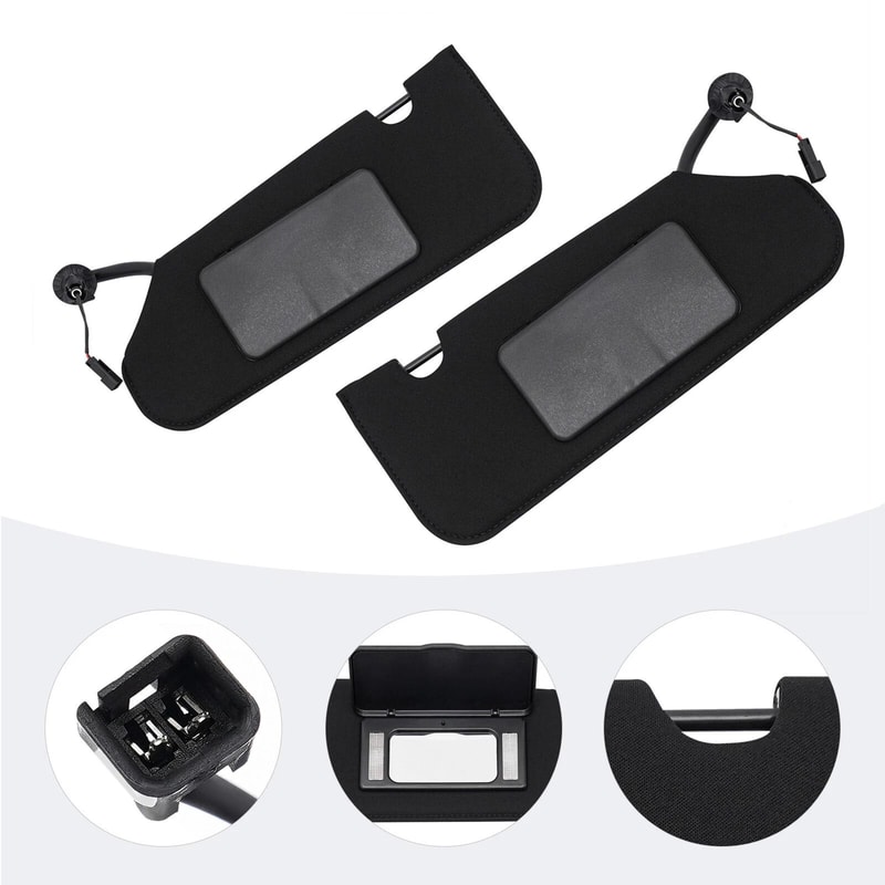 Premium Corvette Sun Visor Replacement With Integrated LED Sun Visor Lights 3