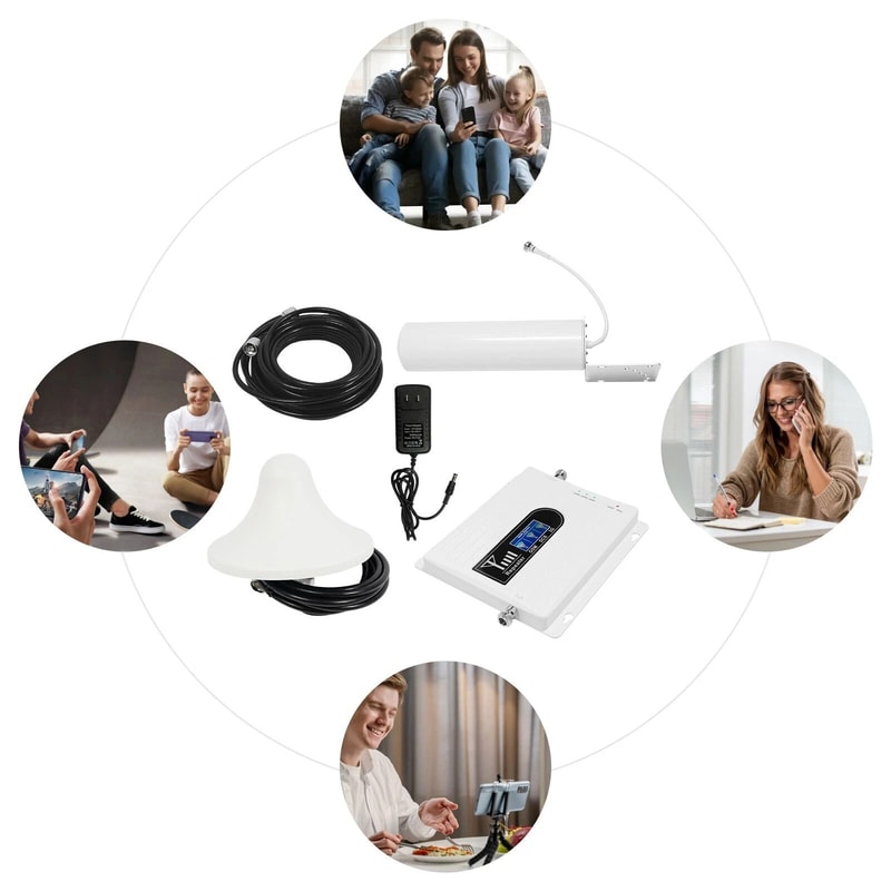 Universal Band Cell Phone Signal Booster Mobile Signal Repeater Signal Amplifier For Stronger Rece 1