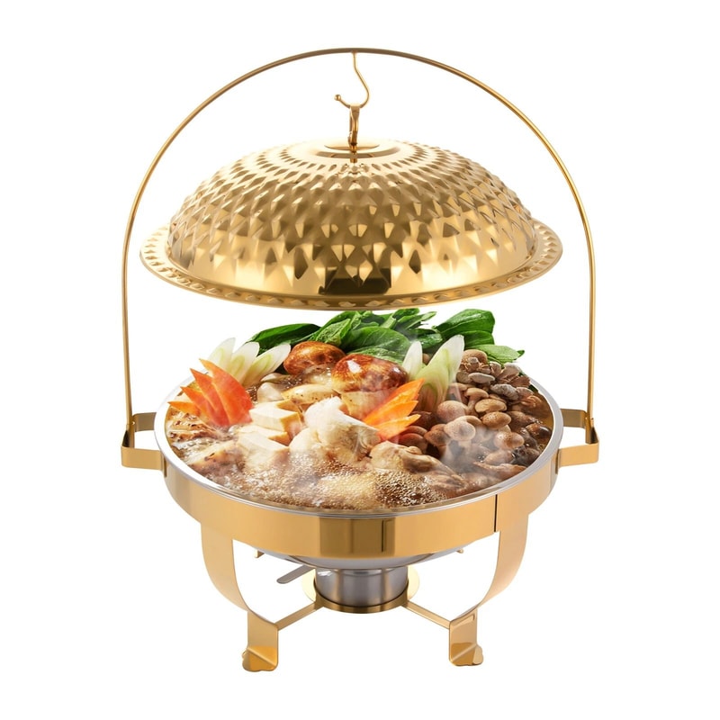Premium Roll Top Chafing Dish Buffet Set Stainless Steel Chafer Food Warmer 3