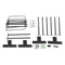 Heavy Duty Wall Mounted Saddle Rack With Double Pad Bars Equestrian Organizer 6