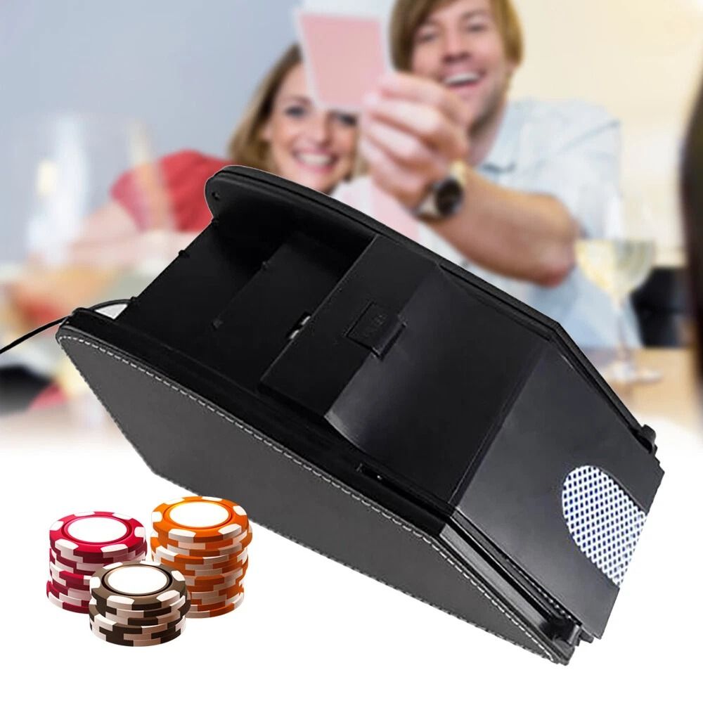 Premium Automatic Card Shuffler Electronic Casino Card Shuffle Machine Poker Dealer 4