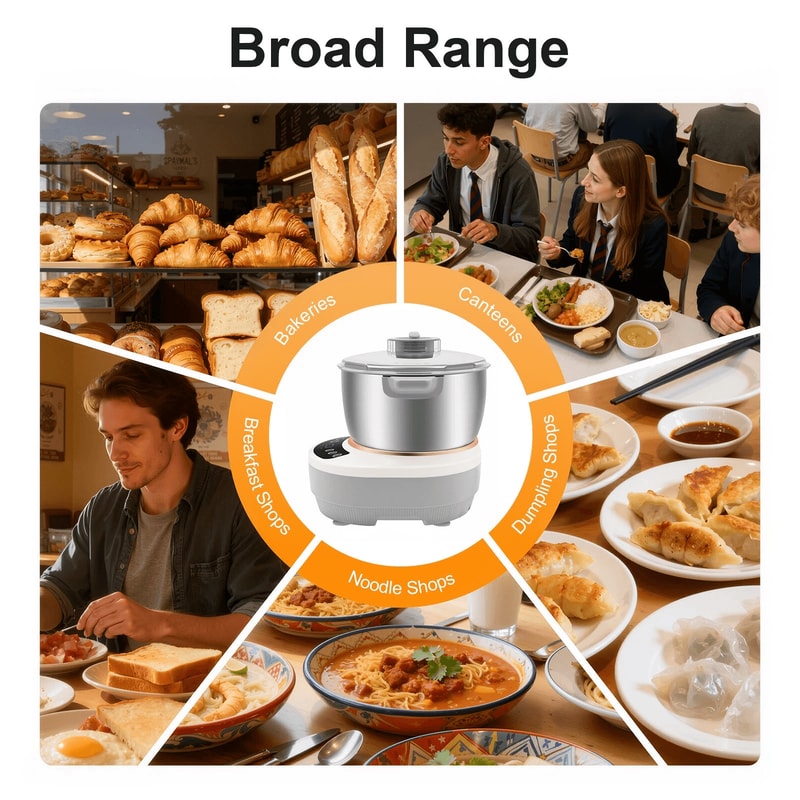 Premium Electric Dough Maker Dough Mixer Machine Stainless Steel Flour Kneading Machine For Bread 18