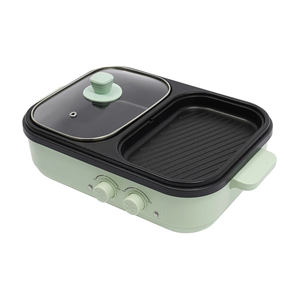 Premium Hot Pot Grill Combo Multi Function Electric Hot Pot Indoor BBQ Hot Pot 8