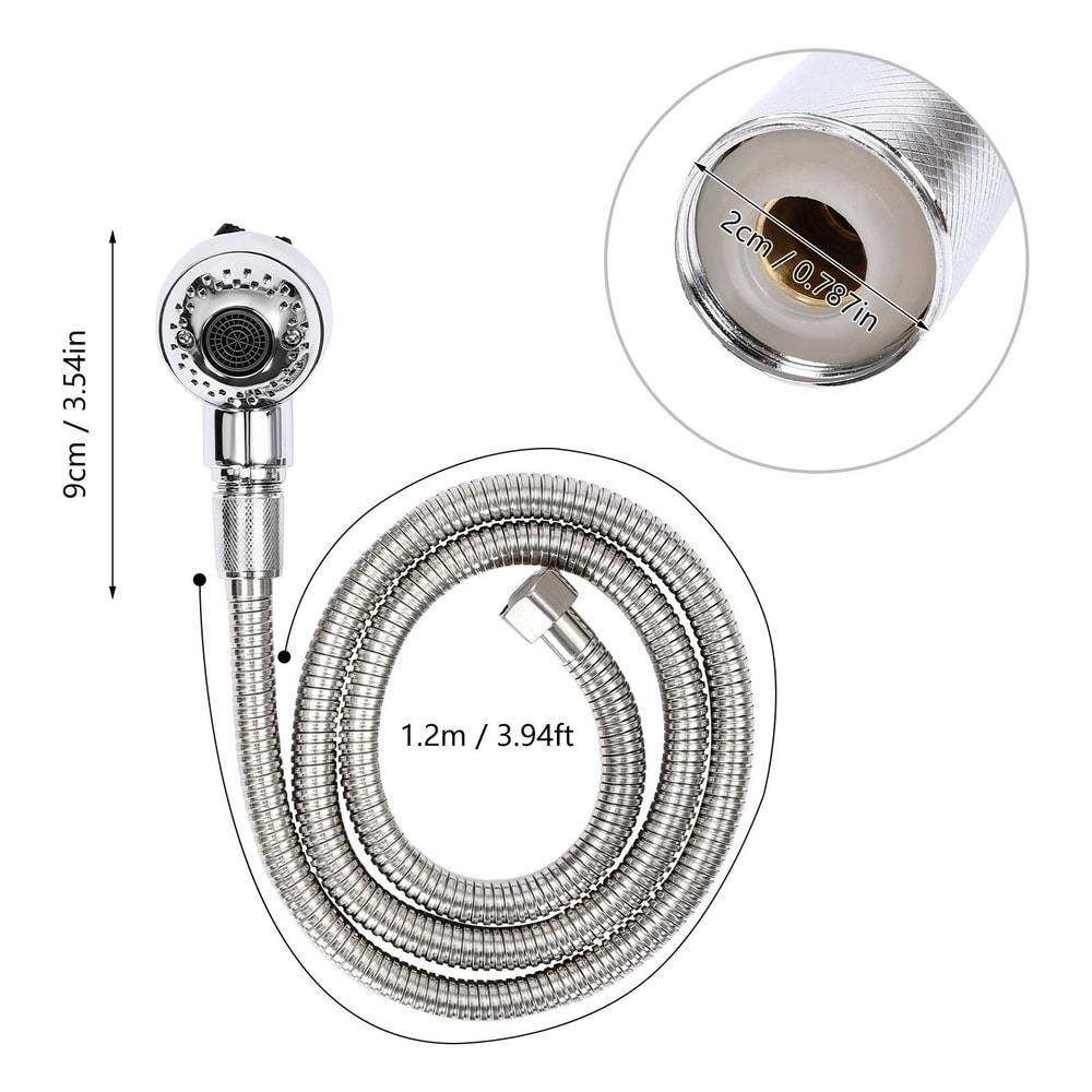 Premium Salon Grade Handheld Shower Sprayer With Shampoo Shower Head Flexible Hose 13
