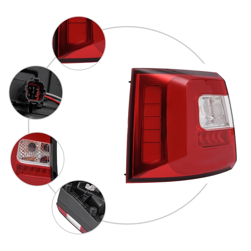 Left Rear Kia Sorento Tail Light LED Rear Bumper Tail Light Stop Reverse Lamp OEM Replacement Part 2