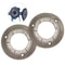 Premium Grain Mill Grinding Plates Replacement Set Fine Cast Steel Dry Grinding Discs 4