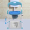 Adjustable Portable Bedside Toilet Chair Commode Seat For Adult Shower Bathroom 0