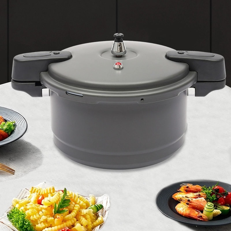 Aluminum Pressure Cooker Pressure Canner Quart Large Capacity Durable Home Kitchen Pot 2