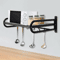 Premium Wall Mounted Pot Rack Kitchen Storage Organizer Shelf With Hooks 2