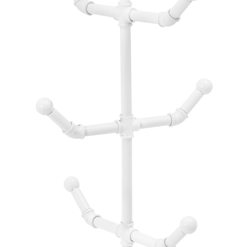Industrial Freestanding Hat Display Stand With Holders For Caps Wigs And Retail Storage 7